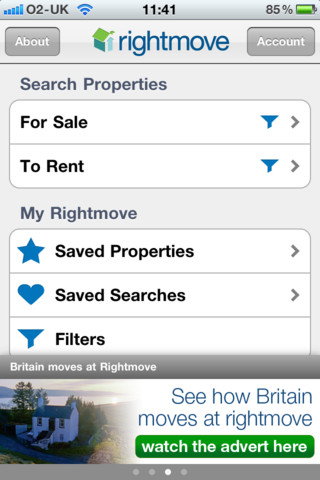 Rightmove app for iPhone