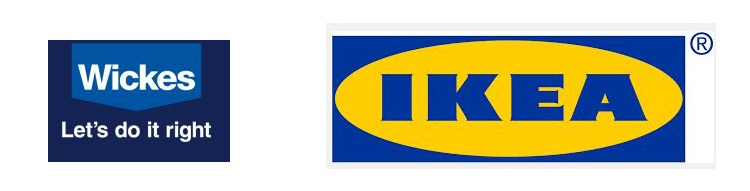 Wickes and IKEA logo